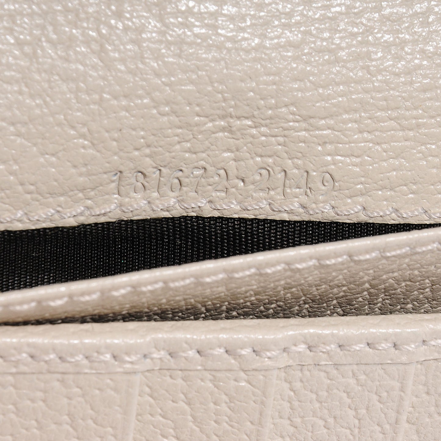 Monogram Calfskin Ladies Web Continental Wallet Beige Ebony Off White