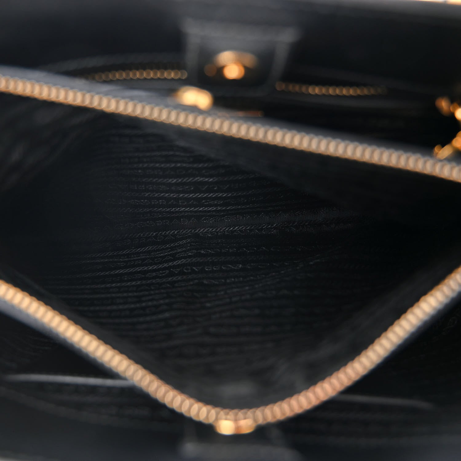 Prada Saffiano Lux Medium Tote Black 6 of 13