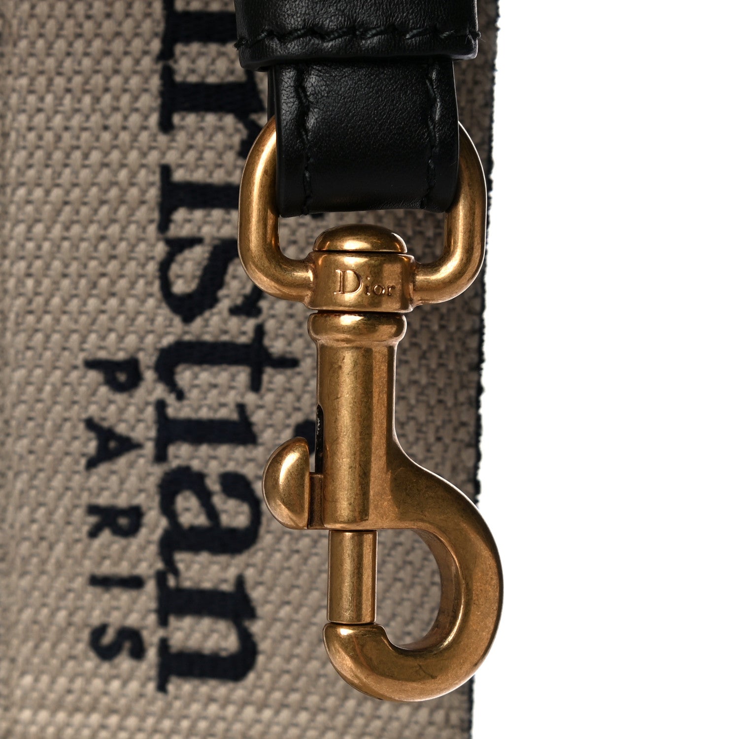 Christian Dior Canvas Embroidered Shoulder Strap Blue 12 of 12