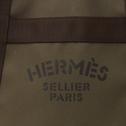 Hermes Toile Sac De Pansage Groom Kaki Feu 10 of 13