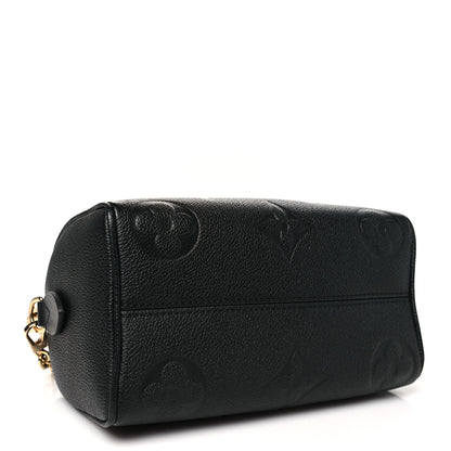 Louis Vuitton Empreinte Monogram Giant Speedy Bandouliere 20 Black 4 of 9