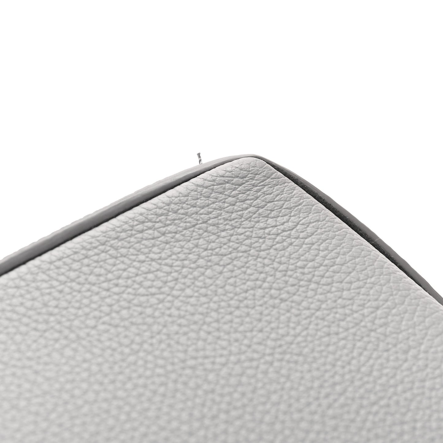Calfskin Small Puzzle Edge Bag Pearl Grey