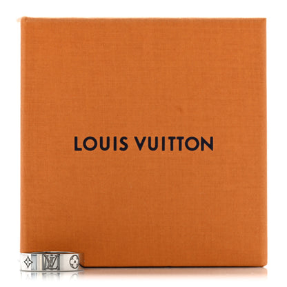 Louis Vuitton Brass Monogram Mosaic Ring M Silver 5 of 5