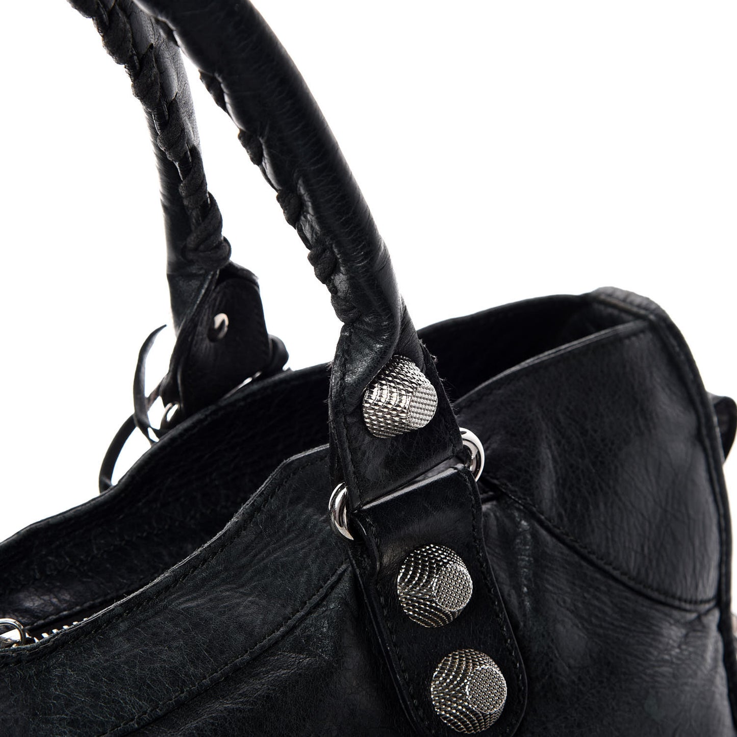 Agneau Giant 21 Silver Hardware Part Time Black