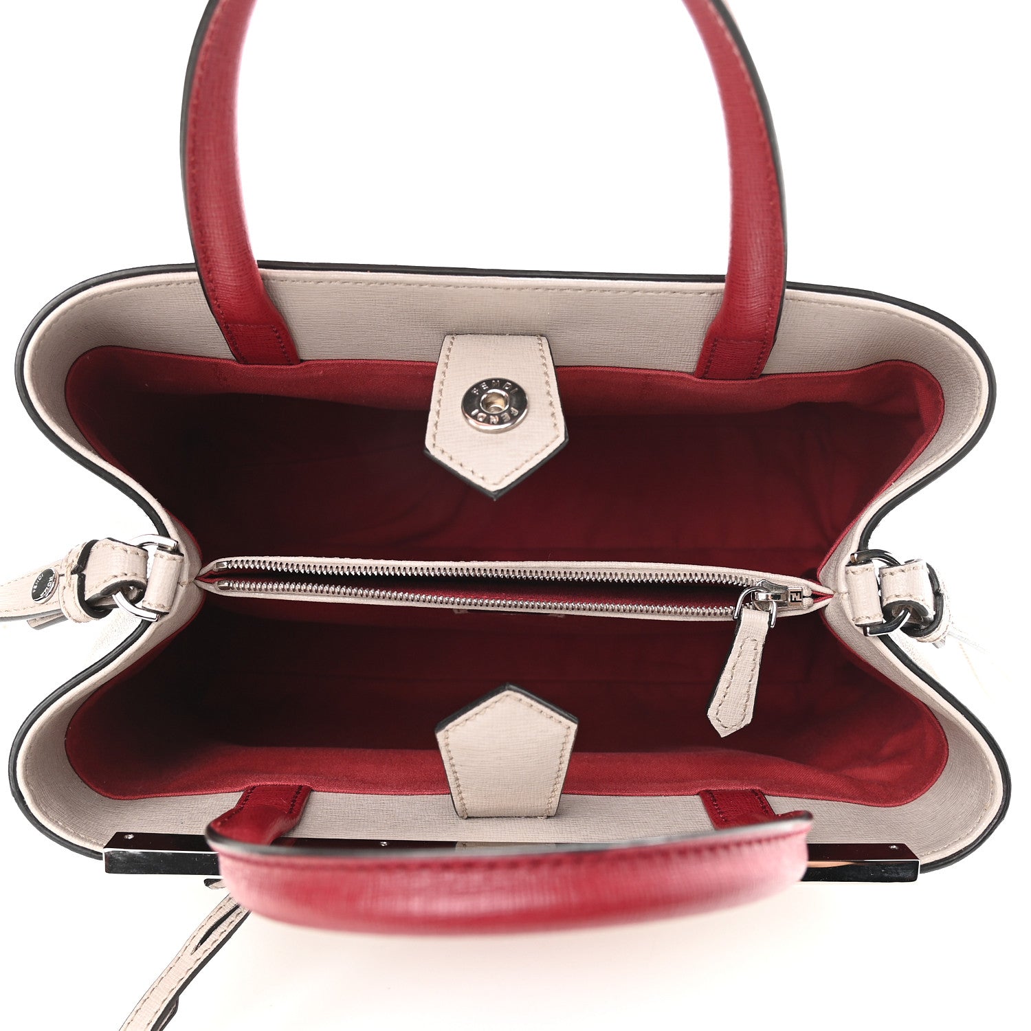 Fendi Vitello Elite Monster Petite 2Jours Tote Polvere Ribes Multicolor 5 of 9