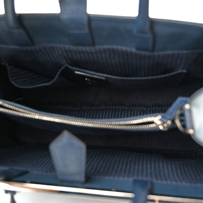 Fendi Vitello Elite Colorblock Regular 2Jours Tote Lavagna Lago Oceano 5 of 11
