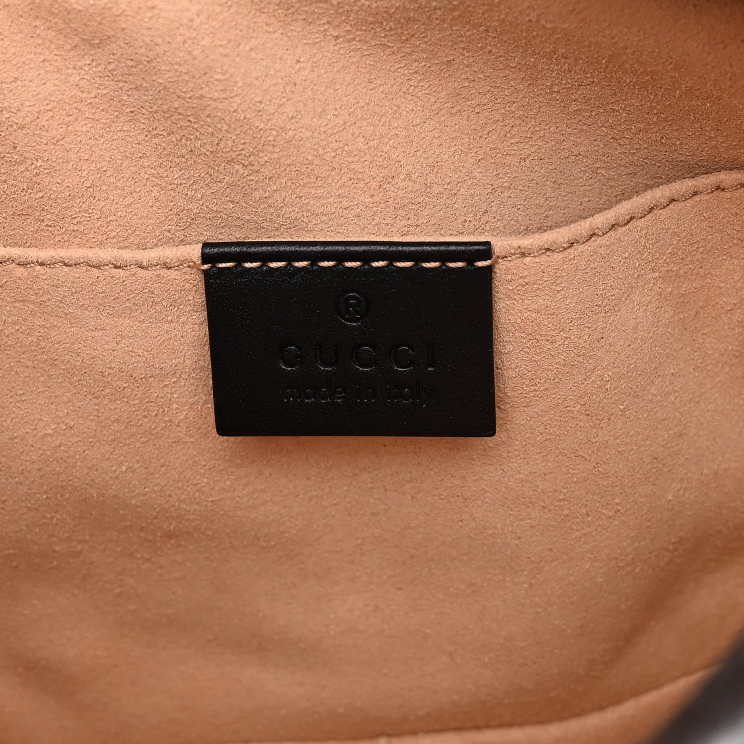 Gucci Calfskin Matelasse Mini GG Marmont Chain Shoulder Bag Black 6 of 10