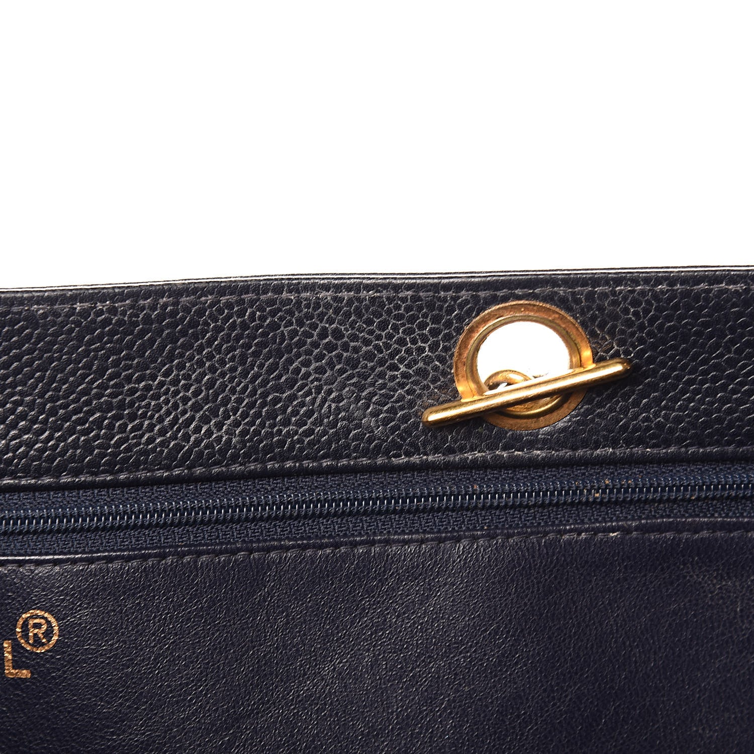 Chanel Caviar CC Tote Navy 8 of 18