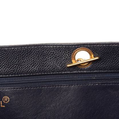 Chanel Caviar CC Tote Navy 8 of 18