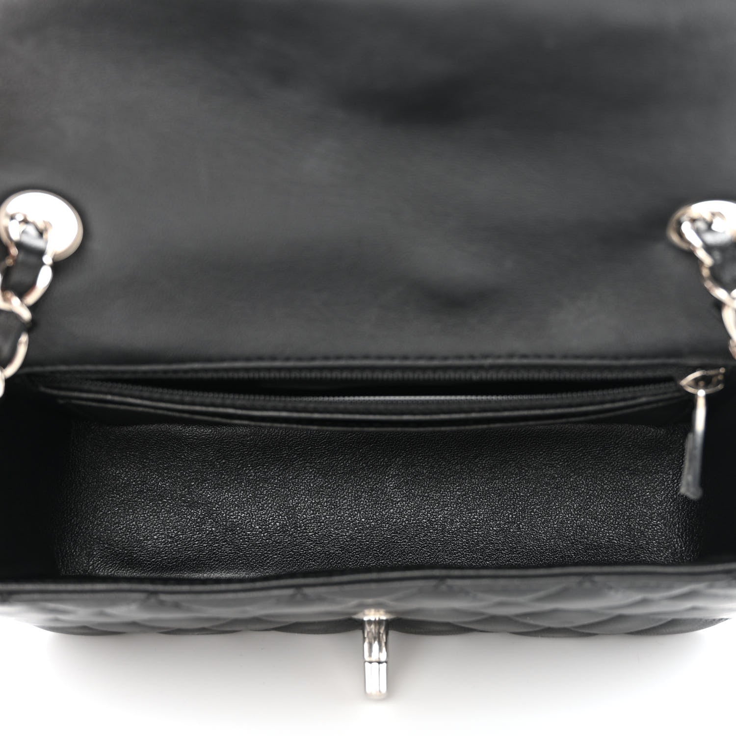 Chanel Lambskin Quilted Mini Rectangular Flap Black 5 of 11