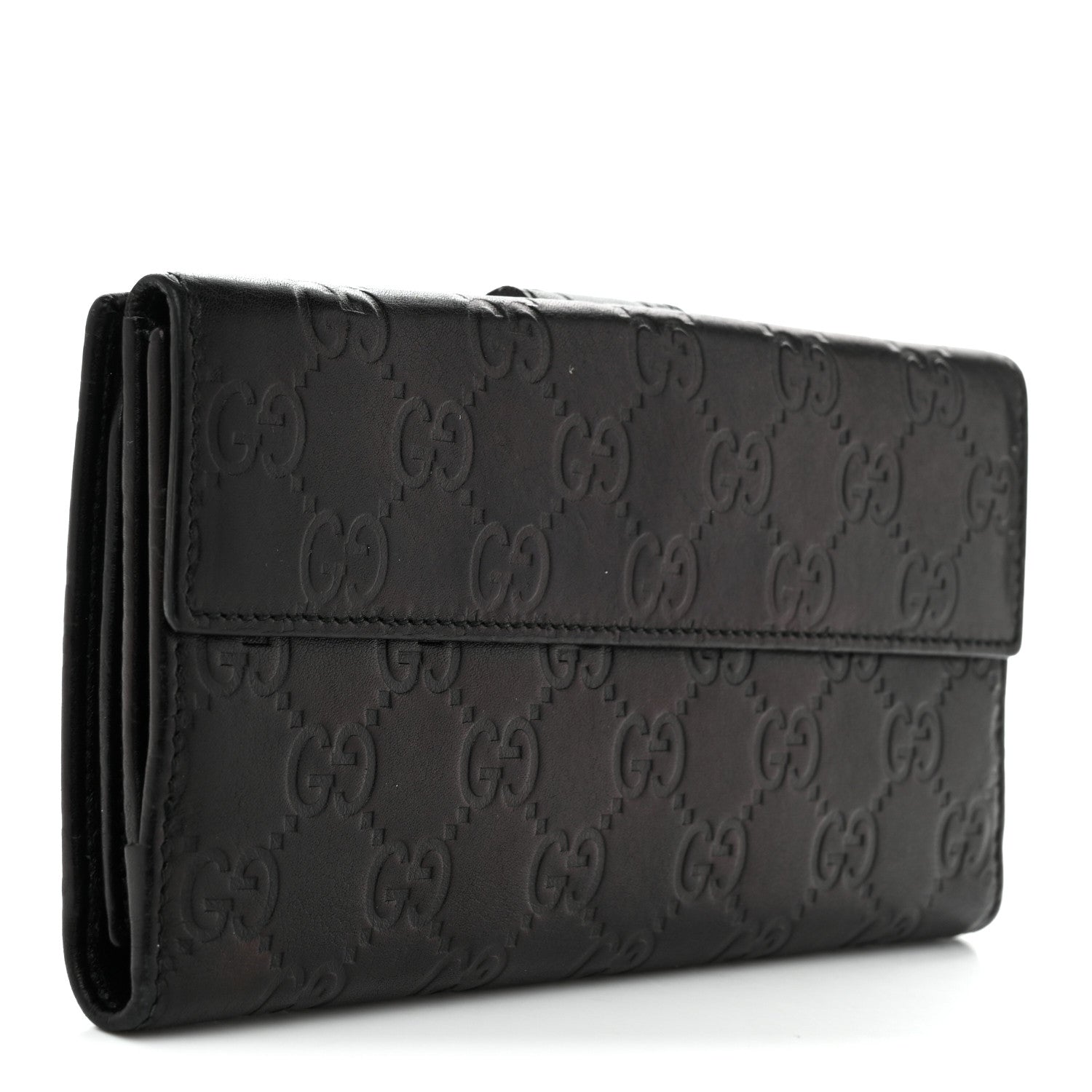Gucci Guccissima Heart Continental Wallet Black 3 of 7