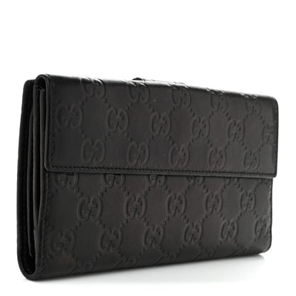 Gucci Guccissima Heart Continental Wallet Black 3 of 7