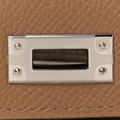 Hermes Epsom Mini Kelly Sellier 20 Chai Mauve Sylvestre Lime 28 of 31