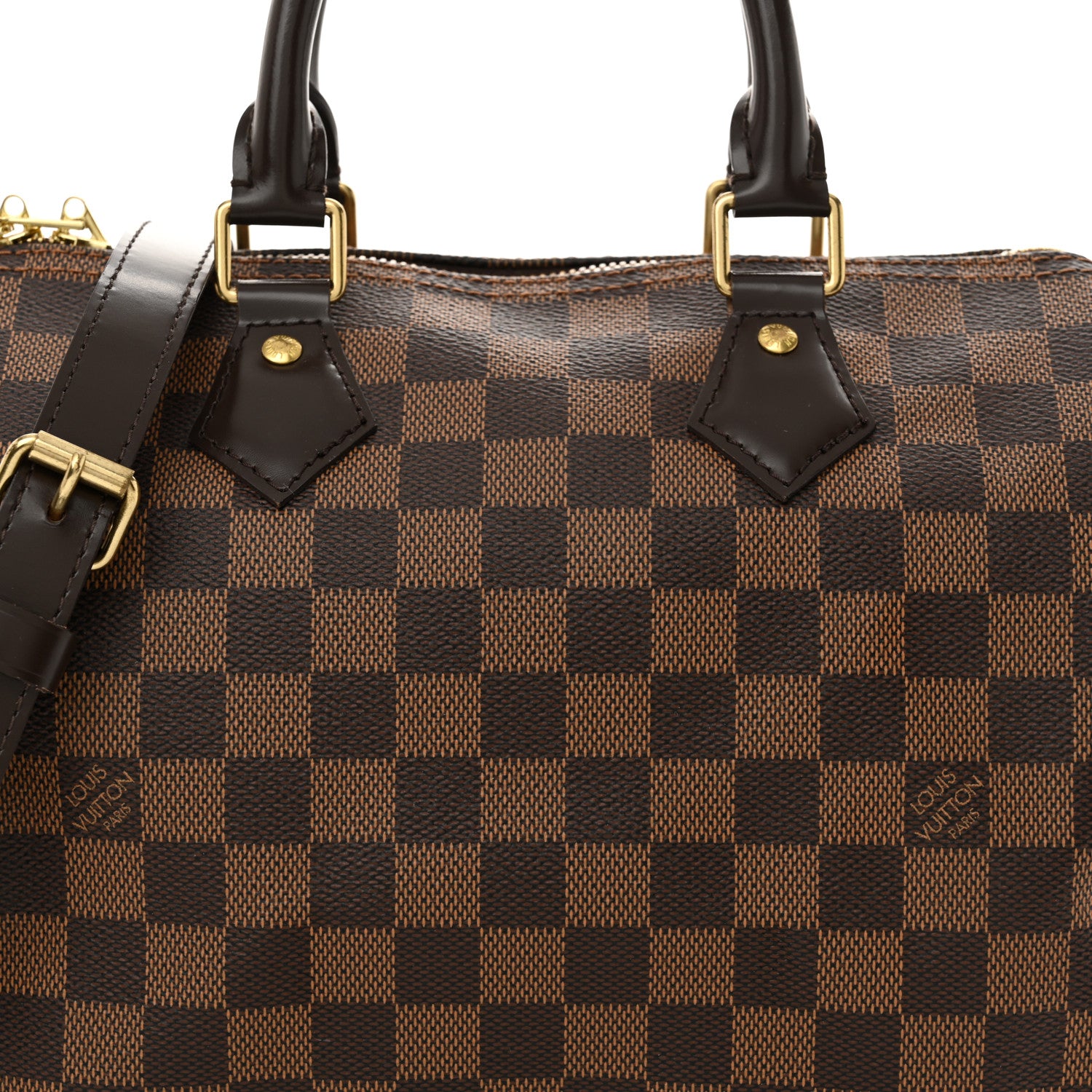 Louis Vuitton Damier Ebene Speedy Bandouliere 25 7 of 9