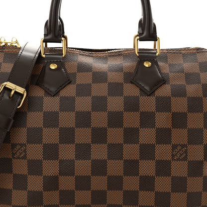 Louis Vuitton Damier Ebene Speedy Bandouliere 25 7 of 9