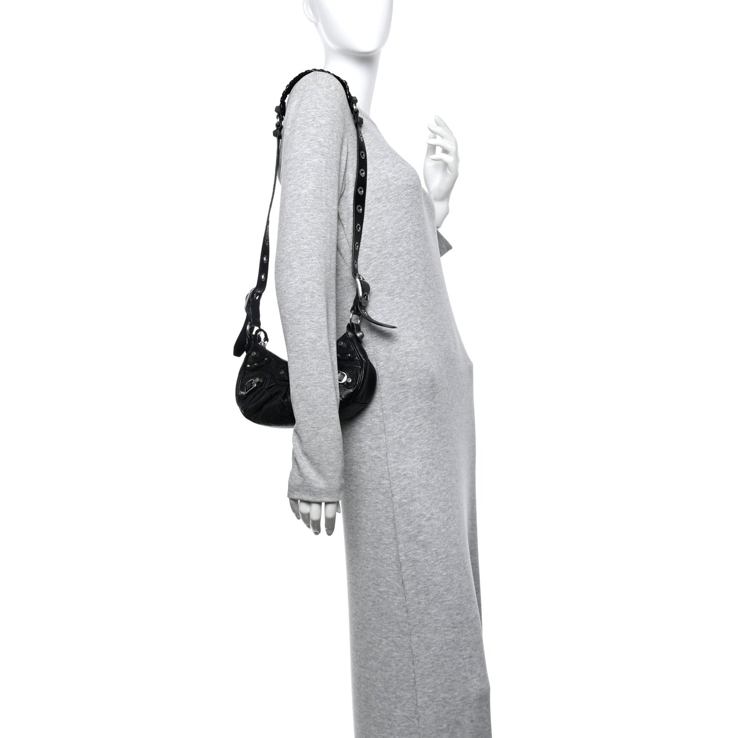 Agneau Arena Le Cagole Shoulder Bag XS Black