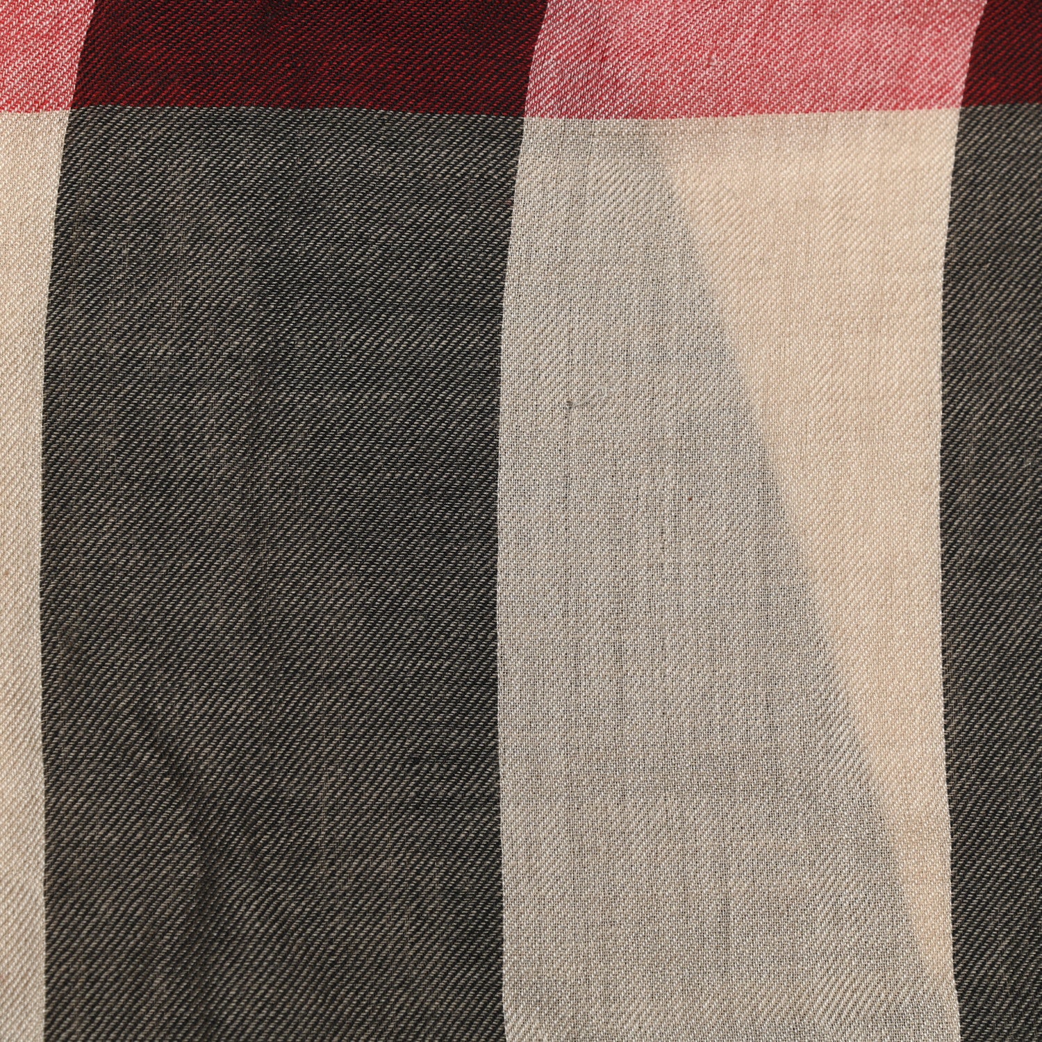 Burberry Cashmere Mega Check Lightweight Scarf Camel 4 of 5