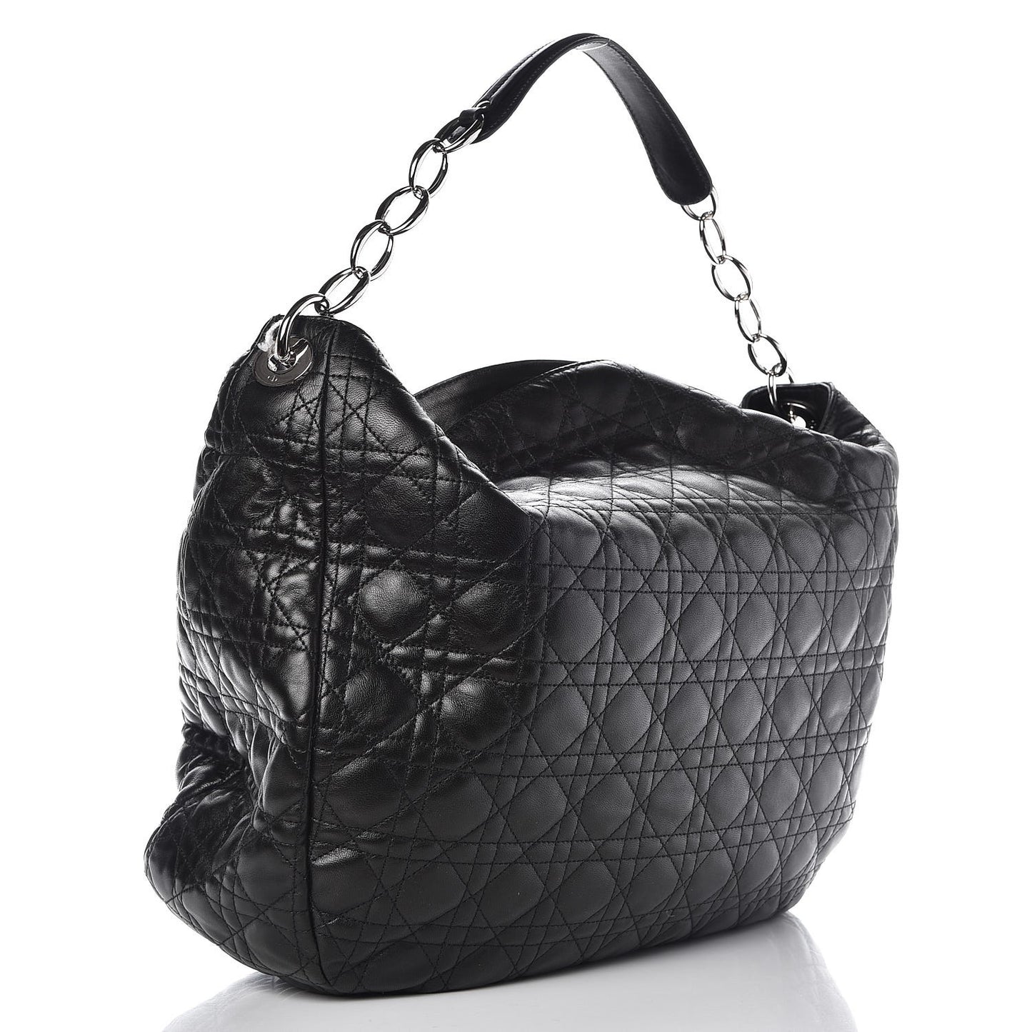 Lambskin Cannage XXL Dior Soft Hobo Black