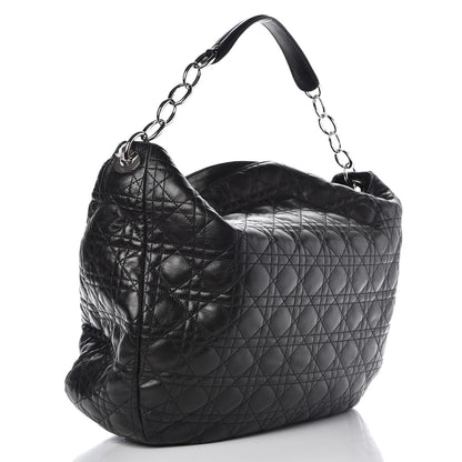 Christian Dior Lambskin Cannage XXL Dior Soft Hobo Black 3 of 7