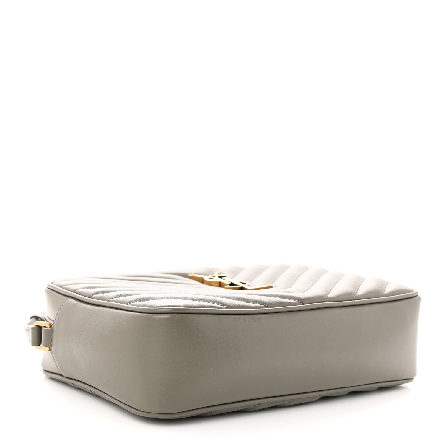Saint Laurent Calfskin Matelasse Monogram Lou Camera Bag Dusty Grey 4 of 12