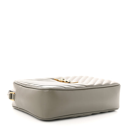 Saint Laurent Calfskin Matelasse Monogram Lou Camera Bag Dusty Grey 4 of 12