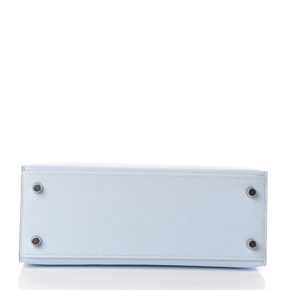 Hermes Epsom Kelly Sellier 25 Bleu Brume 6 of 32