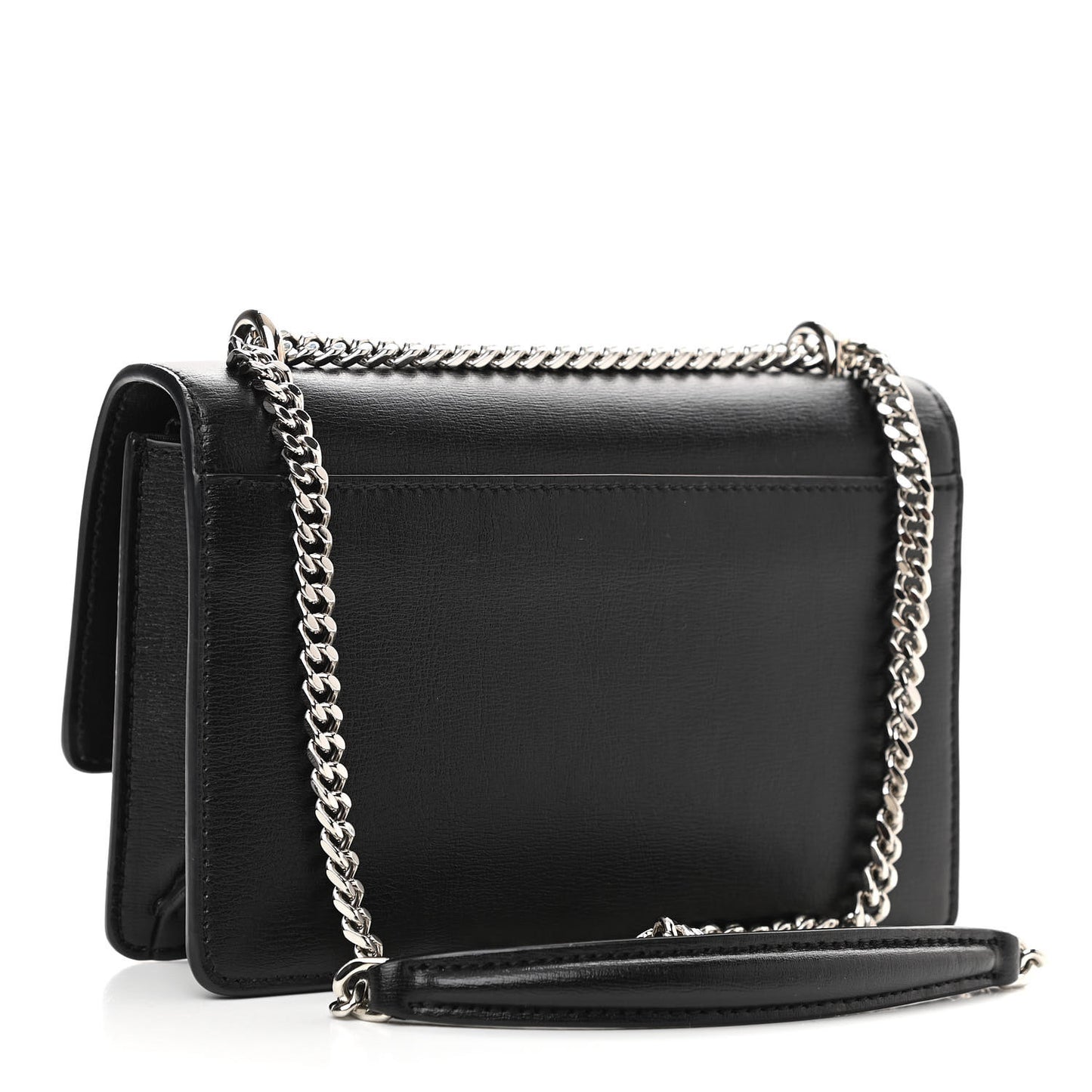 Calfskin Monogram Sunset Chain Wallet Black