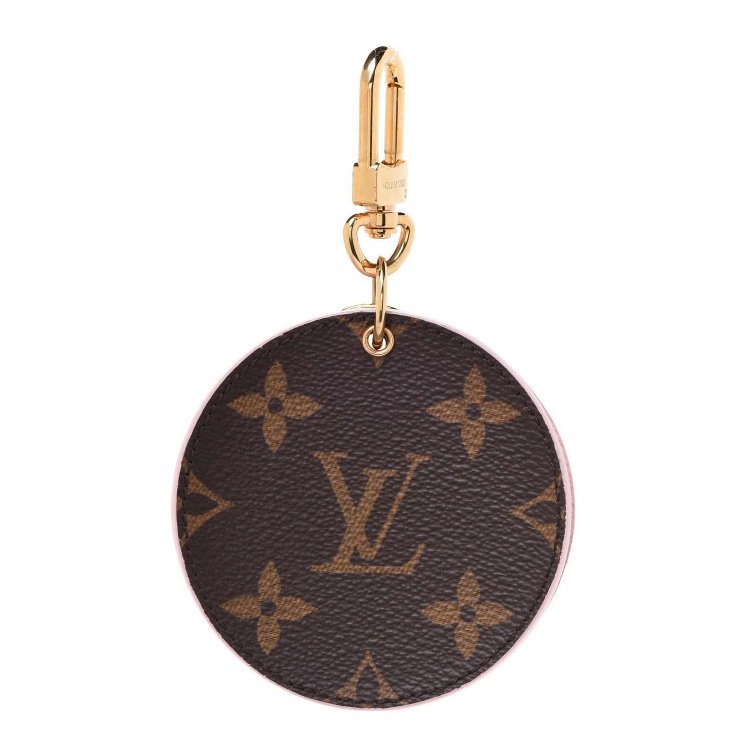 Louis Vuitton Monogram LV Mirror Bag Charm Key Holder Rose Ballerine 1 of 6