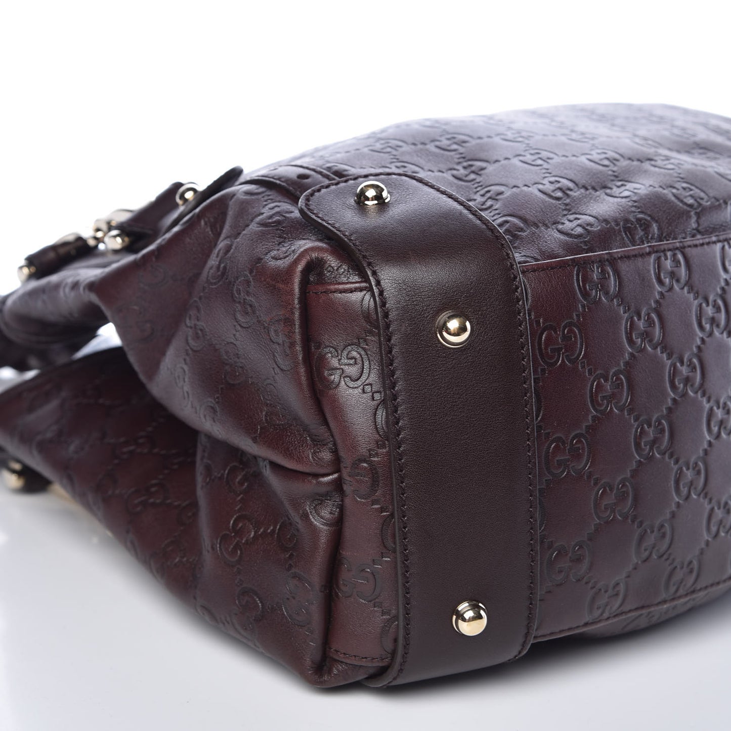 Guccissima Medium Pelham Shoulder Bag Dark Brown