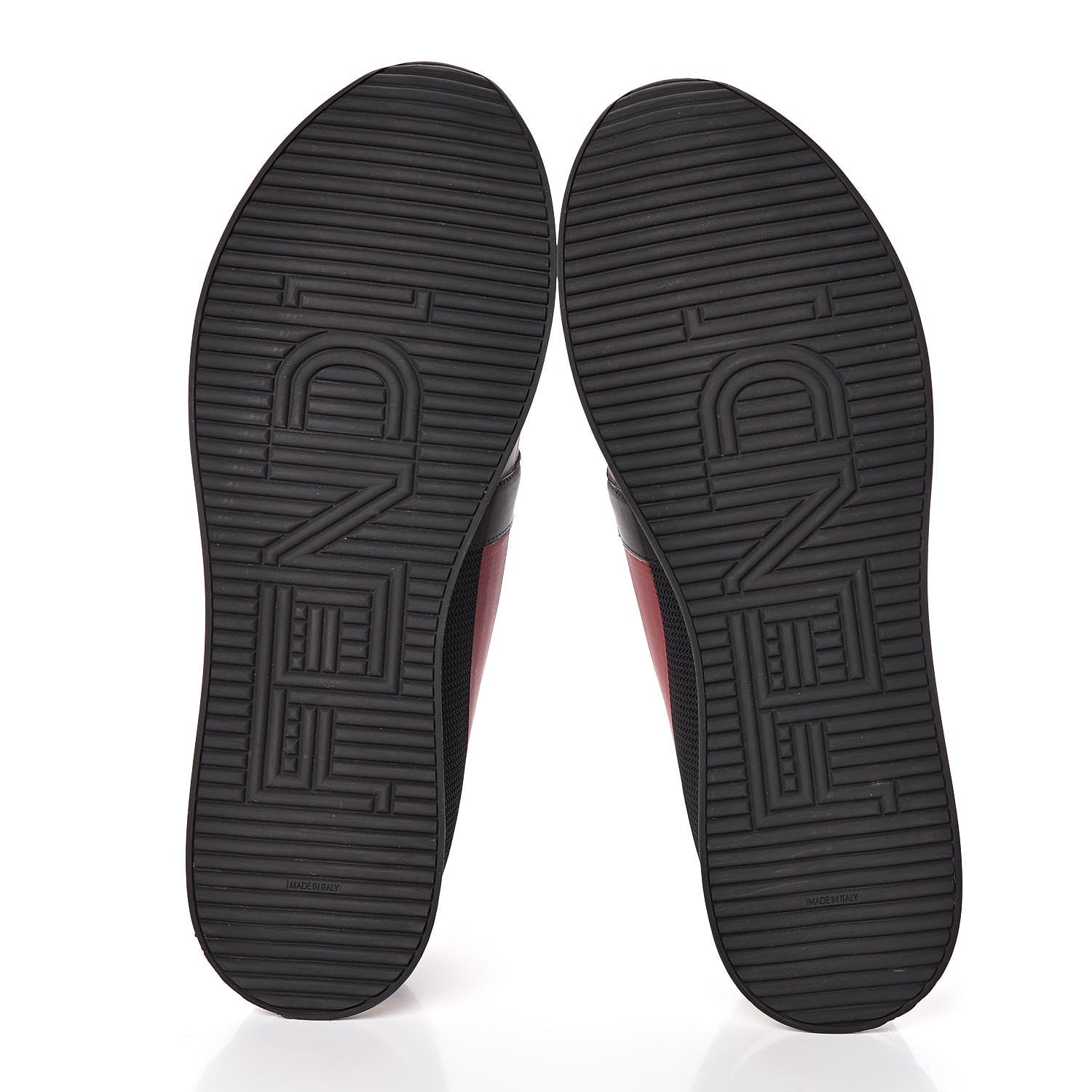 Fendi Technical Mesh Tulle Slip On Sneaker 37.5 Red Tobacco 5 of 7