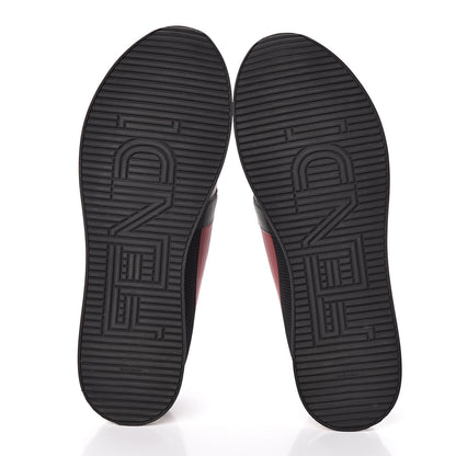 Fendi Technical Mesh Tulle Slip On Sneaker 37.5 Red Tobacco 5 of 7