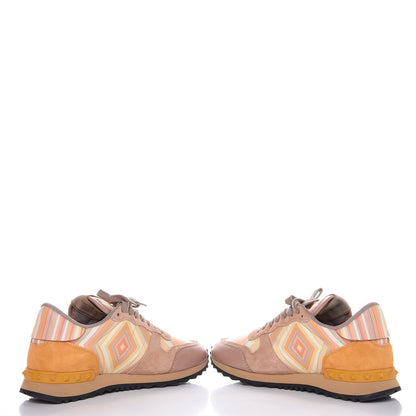 Valentino Garavani Suede Calfskin Native Couture 1975 Womens Rockrunner Sneakers 38.5 Multicolor 5 of 11