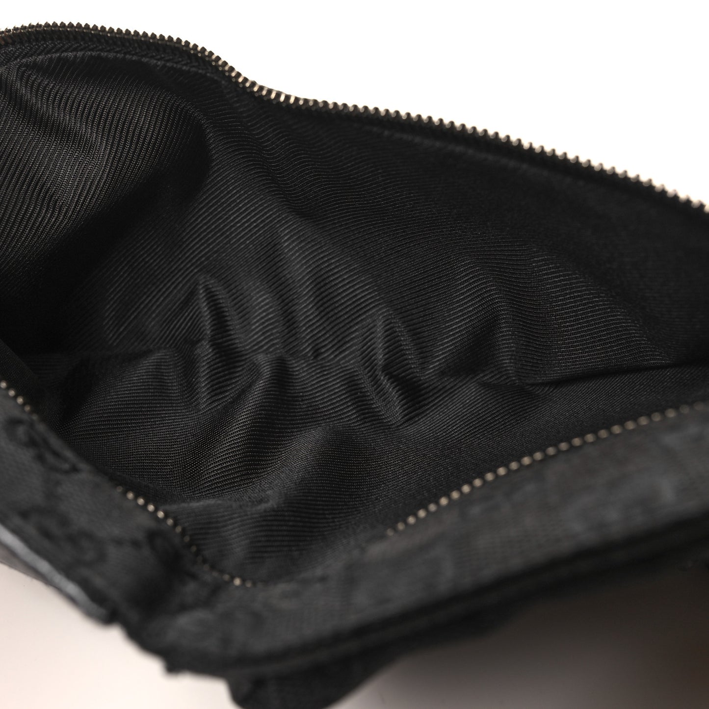 GG Monogram Double Pocket Belt Bag Black