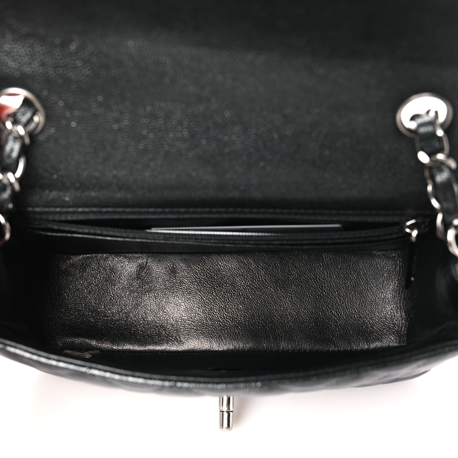 Chanel Iridescent Caviar Quilted Mini Rectangular Flap Black 5 of 10