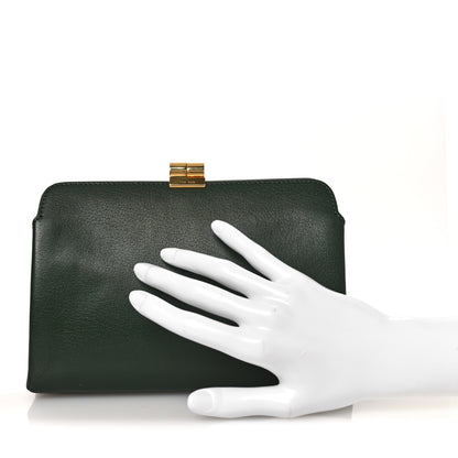 The Row Goatskin Amazon Clutch Seaweed Green 2 of 11