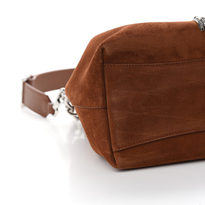 Jimmy Choo Suede Bon Bon Bucket Dark Tan 7 of 8