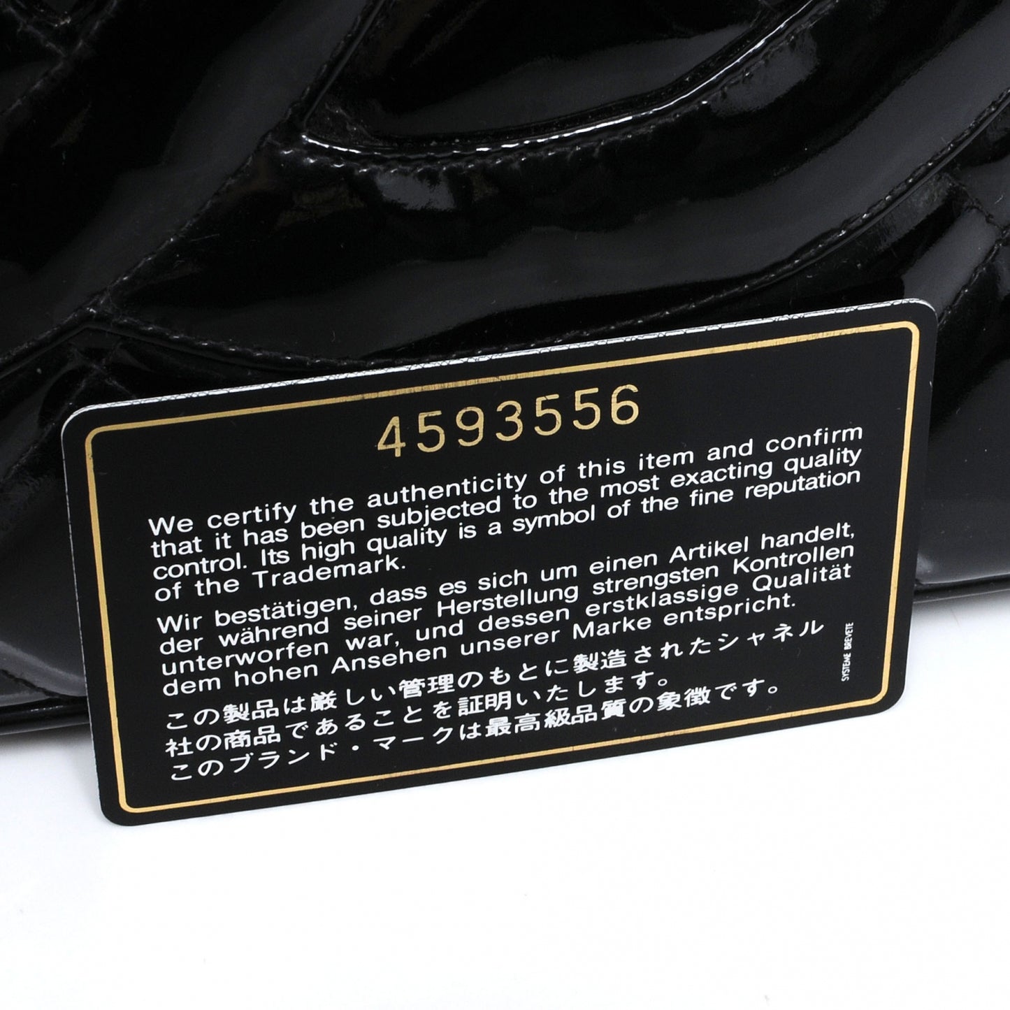 Patent Medallion Tote Black