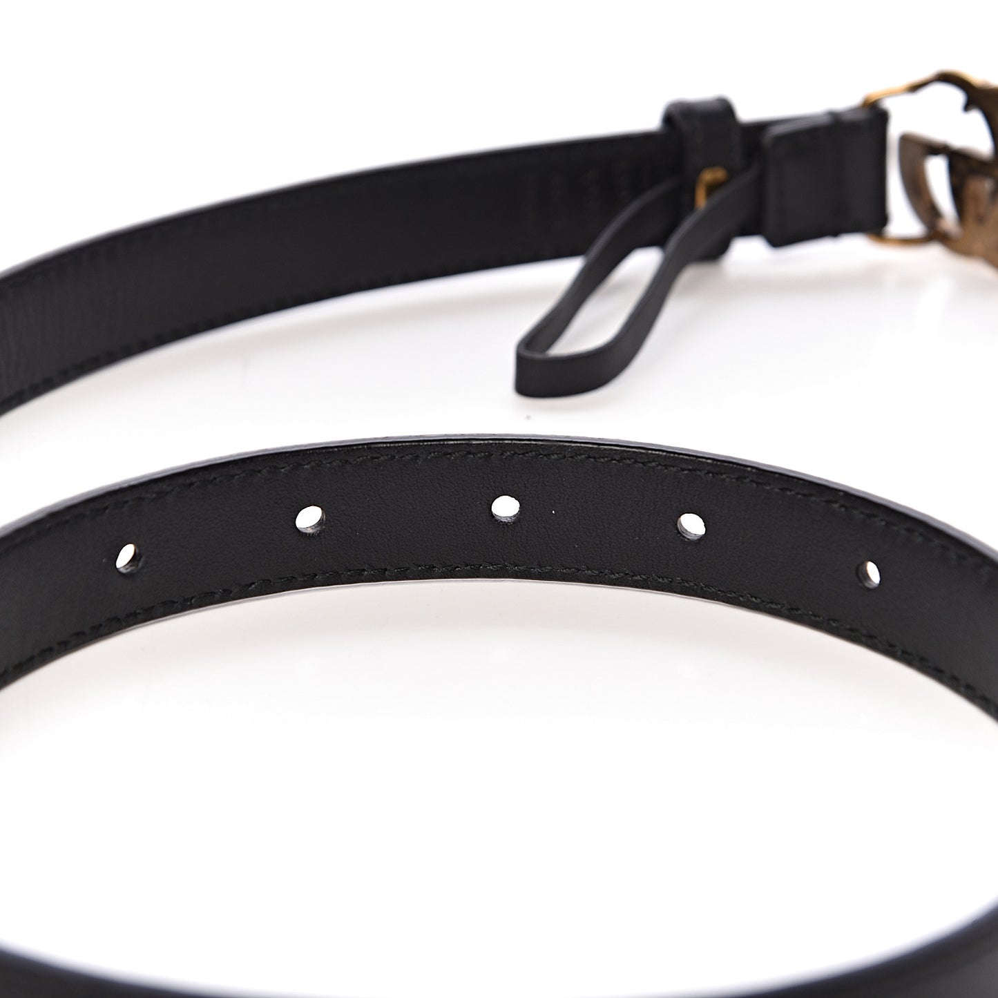 Calfskin Double G 20mm Belt 65 26 Black