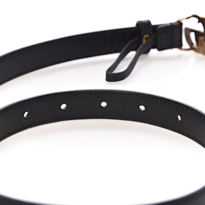 Gucci Calfskin Double G 20mm Belt 65 26 Black 6 of 6