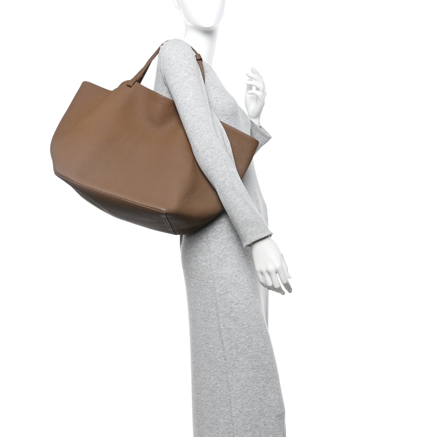Grained Calfskin Park Tote XL Taupe