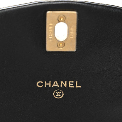 Chanel Calfskin Quilted Mini Coco Mail Clutch With Chain Black 7 of 12