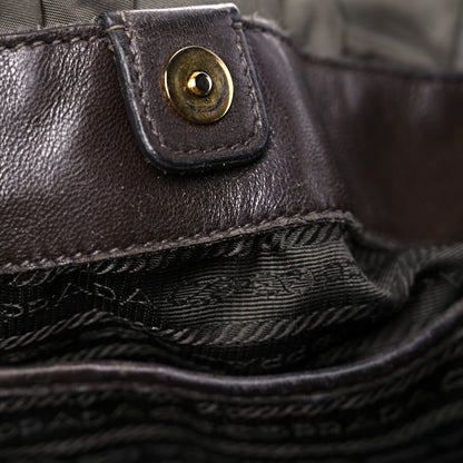 Prada Tessuto Nylon Gaufre Tote Fumo 14 of 40
