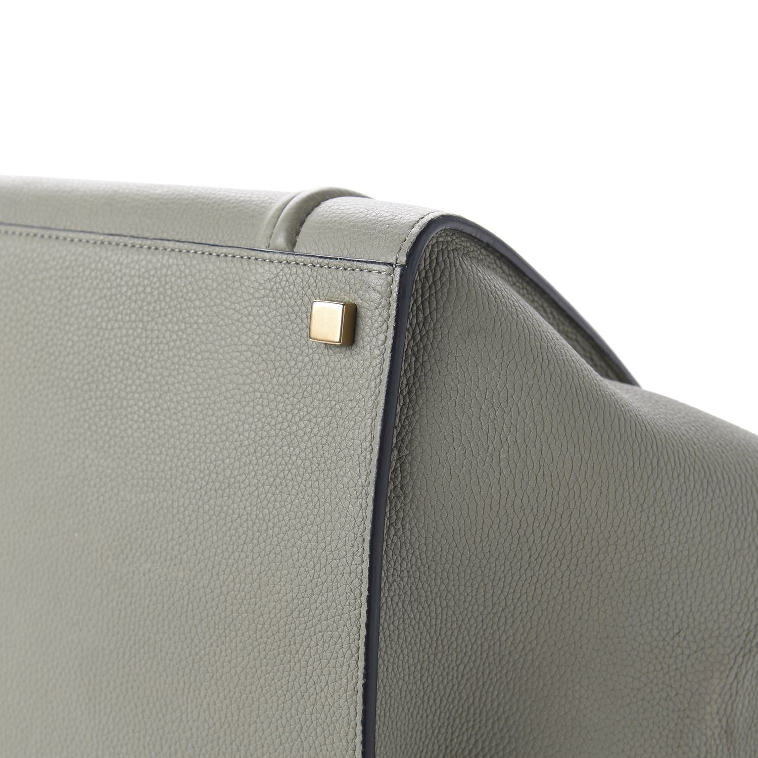 Celine Baby Grained Calfskin Medium Phantom Luggage Grey 10 of 12