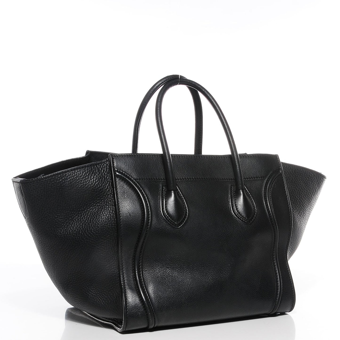 Supple Calfskin Medium Phantom Luggage Black