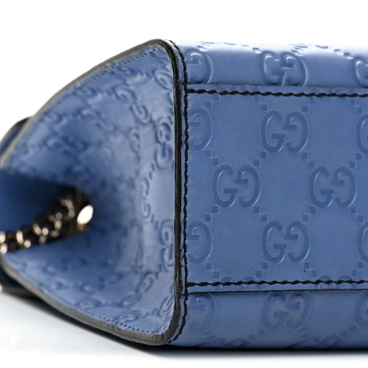 Guccissima Medium Emily Chain Shoulder Bag Mineral Blue