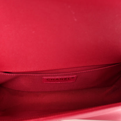 Chanel Caviar Quilted Medium Boy Flap Fuchsia 4 of 10