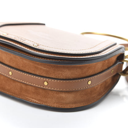 Chloe Calfskin Suede Small Nile Bracelet Bag Caramel 7 of 10