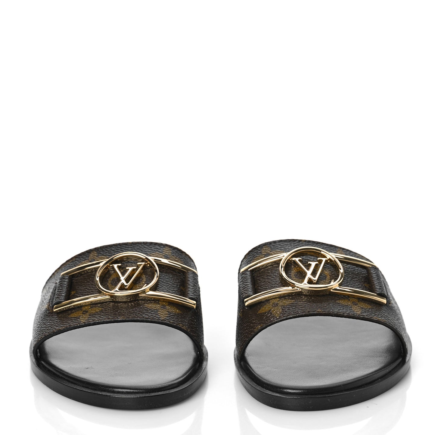 Patent Monogram Lock It Flat Mule 39.5