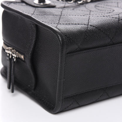 Chanel Caviar Quilted Small Deauville Bowling Bag Black 8 of 9