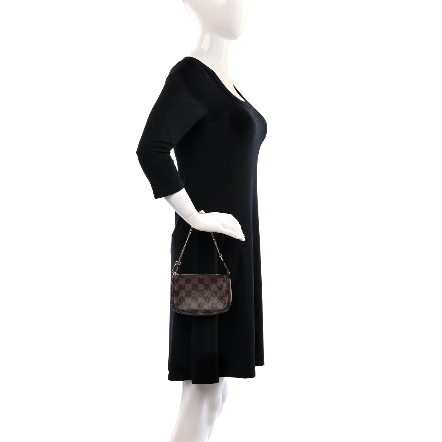 Louis Vuitton Damier Ebene Mini Pochette Accessories 2 of 14